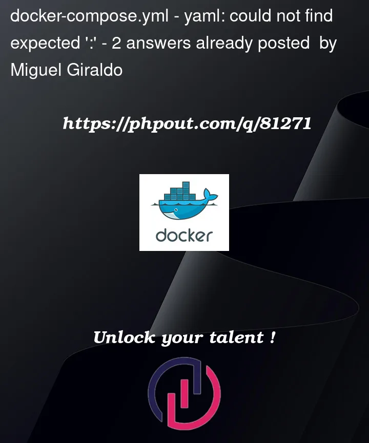 Question 81271 in Docker