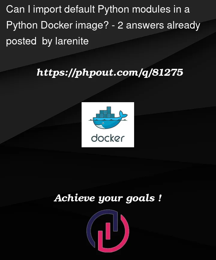 Question 81275 in Docker