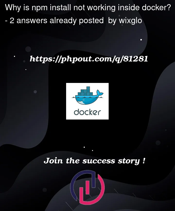 Question 81281 in Docker