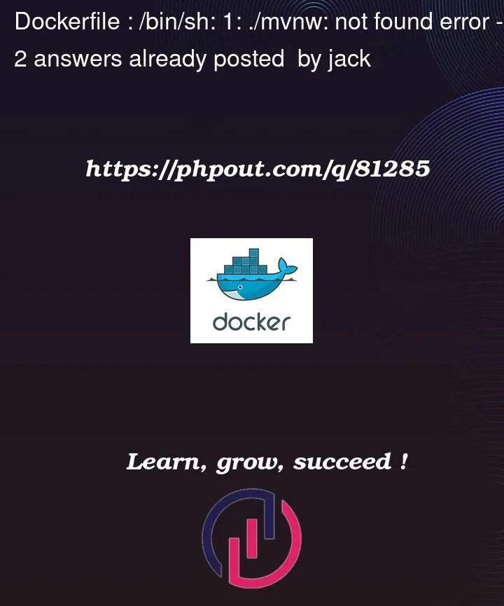 Question 81285 in Docker