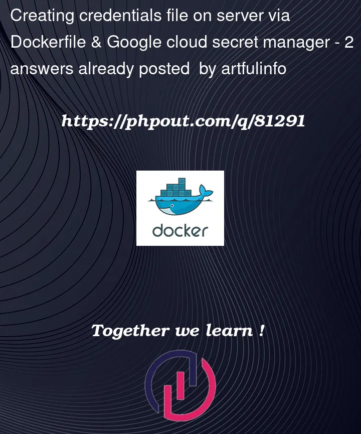 Question 81291 in Docker