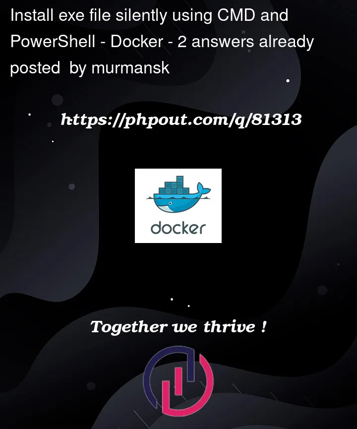 Question 81313 in Docker