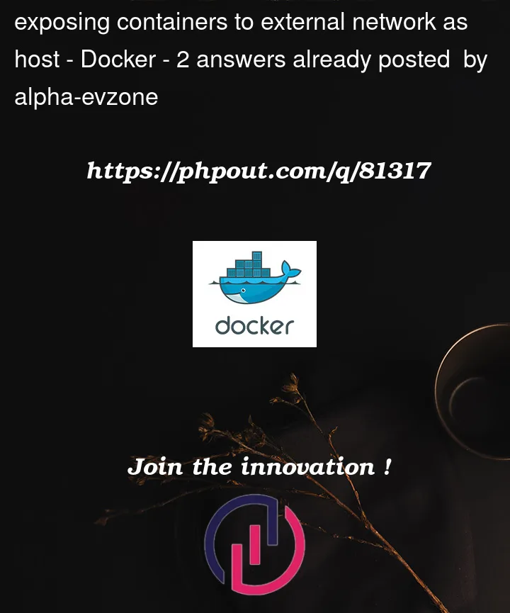 Question 81317 in Docker