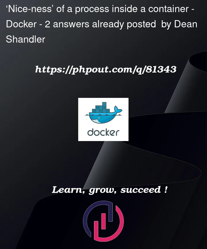 Question 81343 in Docker