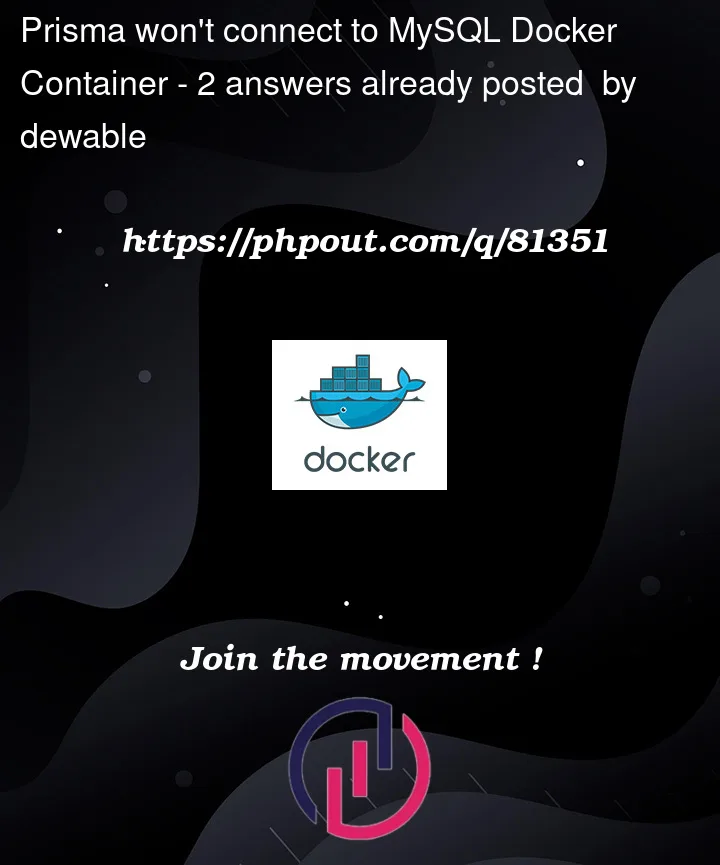 Question 81351 in Docker