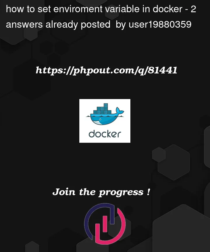 Question 81441 in Docker