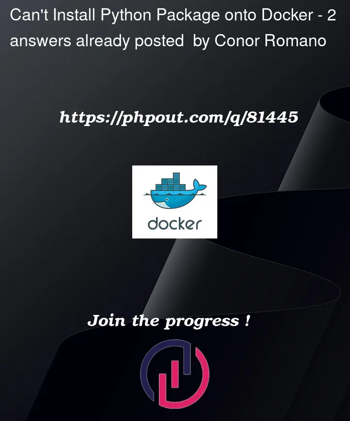 Question 81445 in Docker