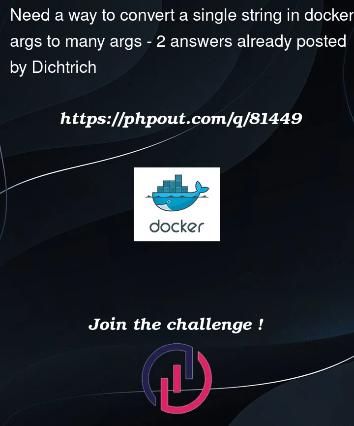 Question 81449 in Docker