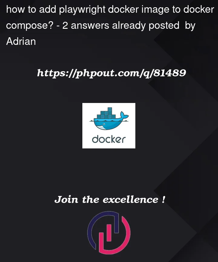 Question 81489 in Docker