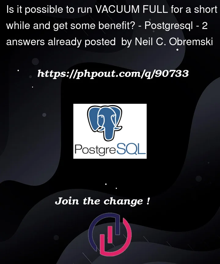 Question 90733 in PostgreSQL