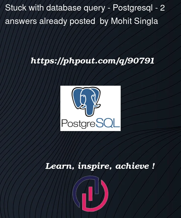 Question 90791 in PostgreSQL