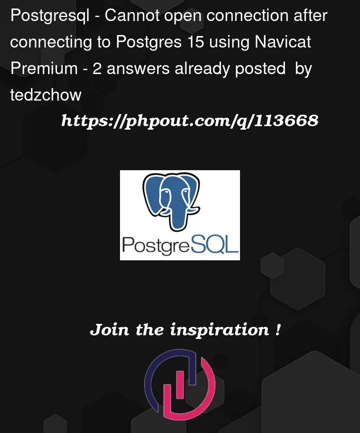 Question 113668 in PostgreSQL