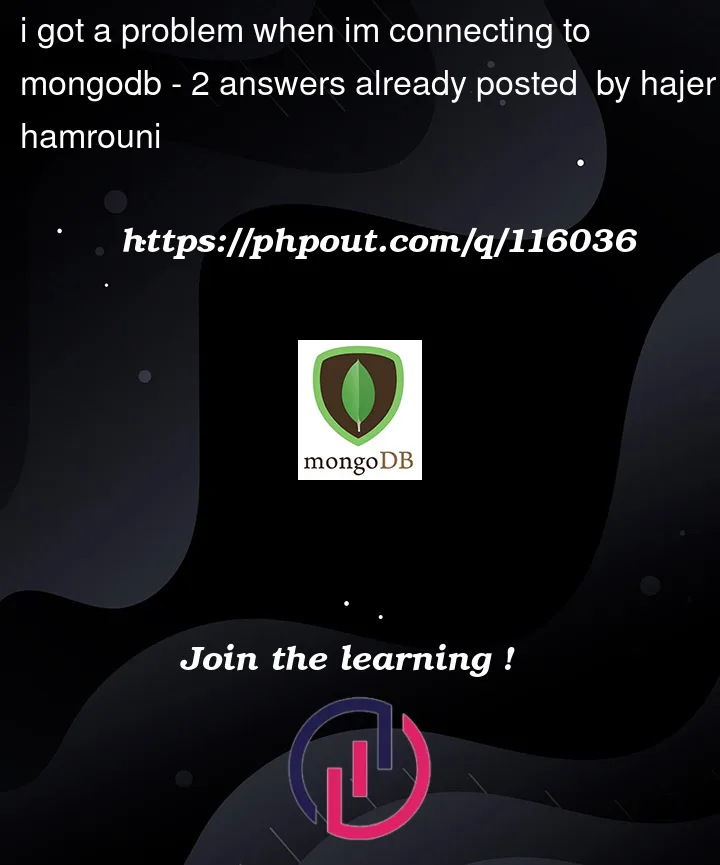 Question 116036 in Mongodb