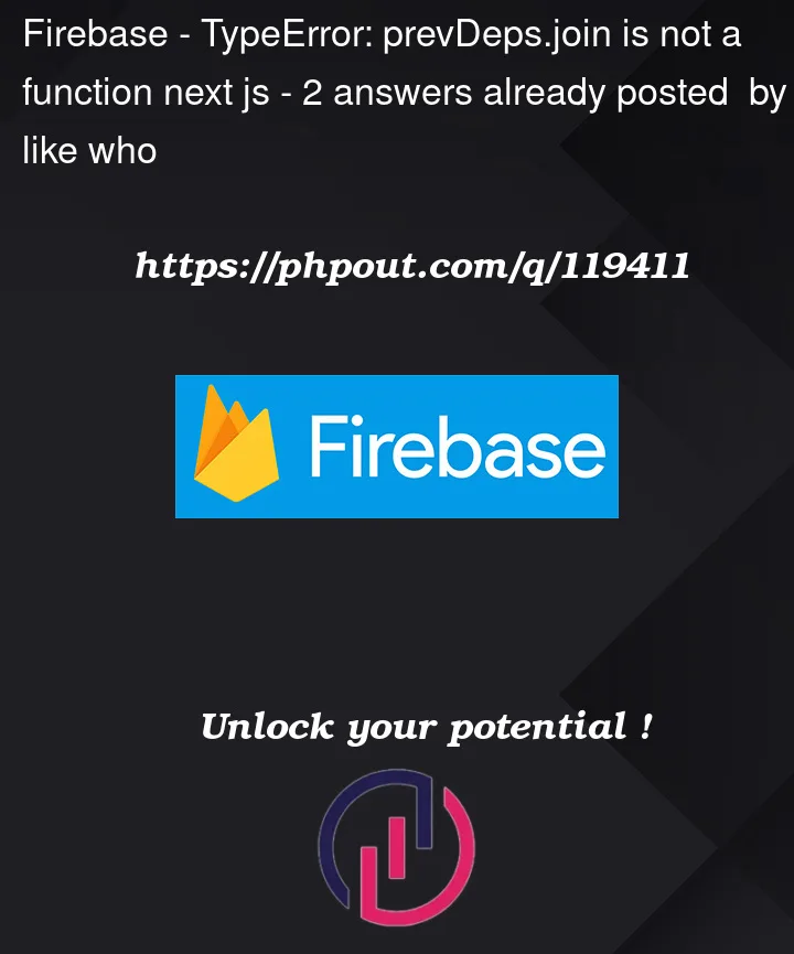 Question 119411 in Firebase