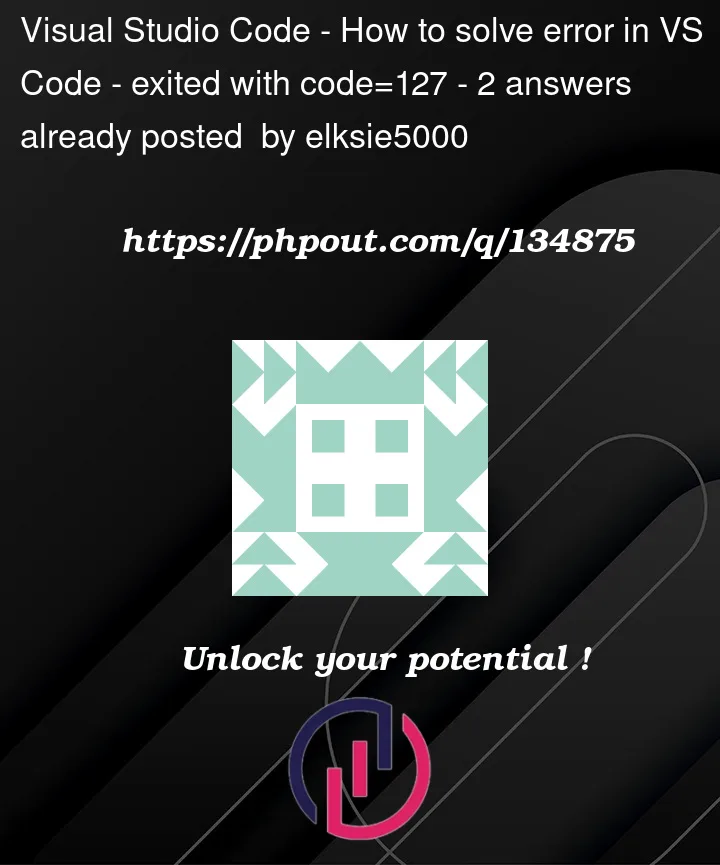 Question 134875 in Visual Studio Code