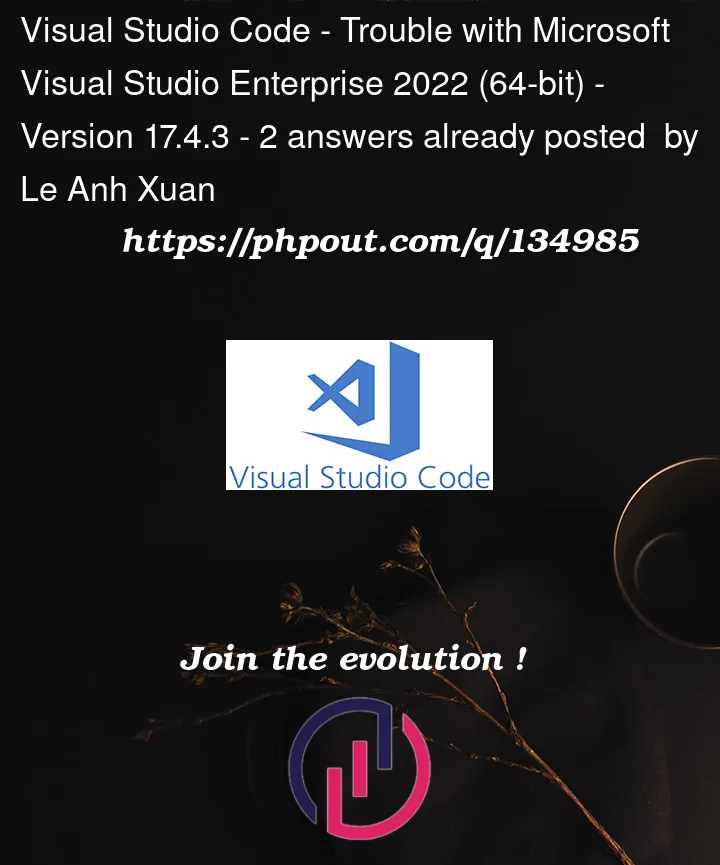 Question 134985 in Visual Studio Code