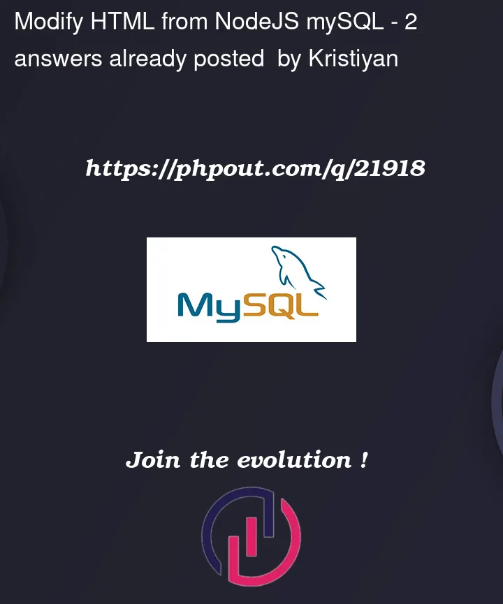 Question 21918 in Mysql