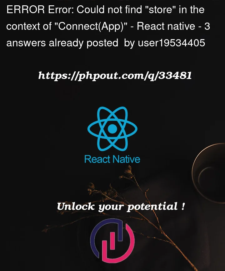 Question 33481 in React native