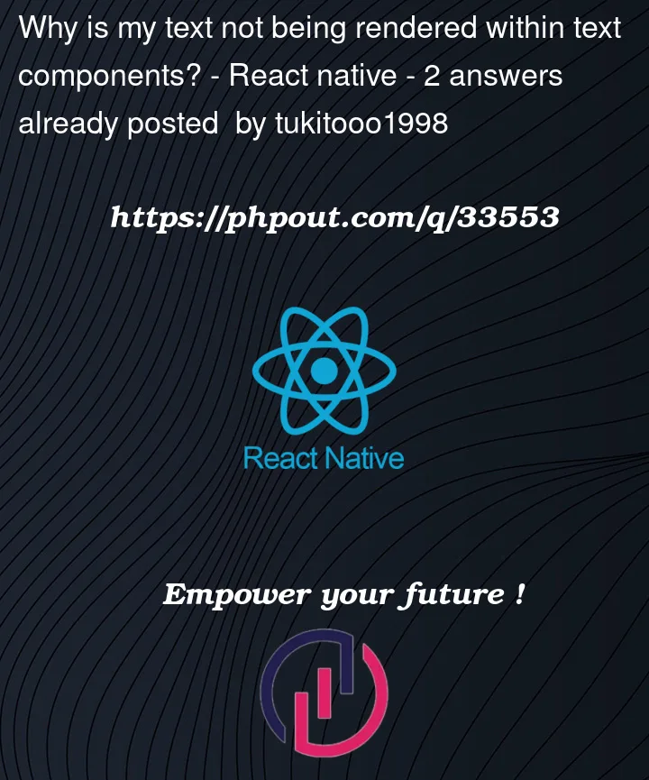 Question 33553 in React native