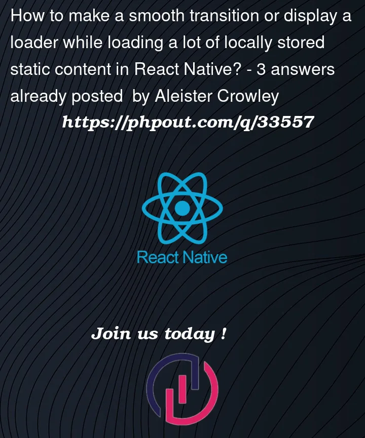 Question 33557 in React native