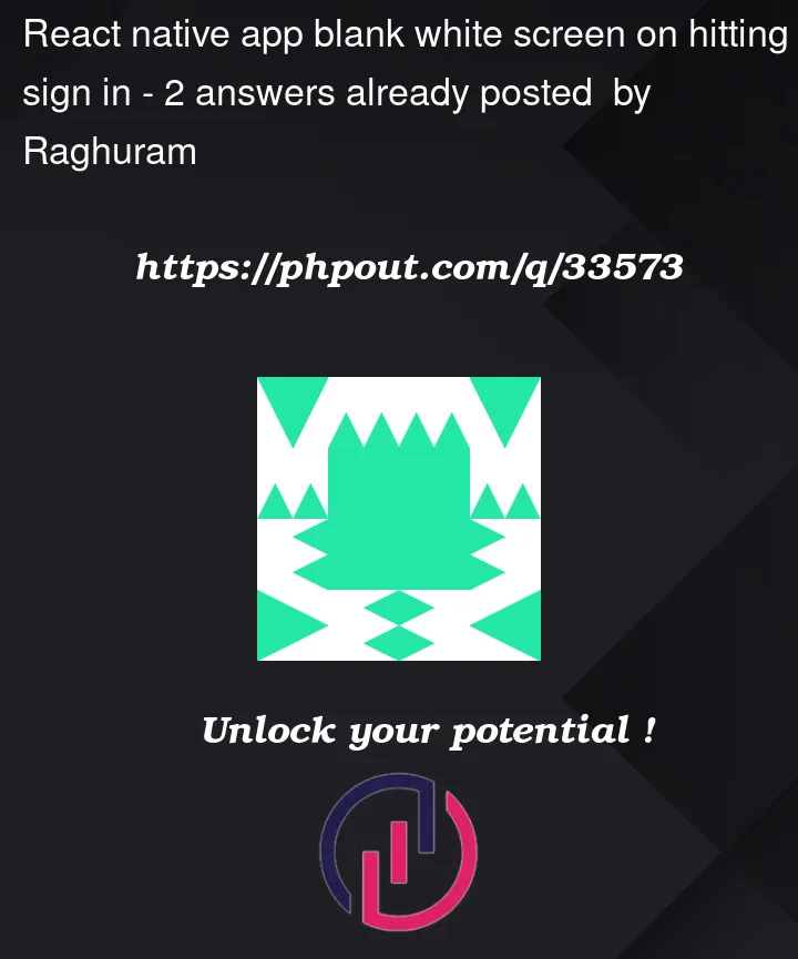 Question 33573 in React native