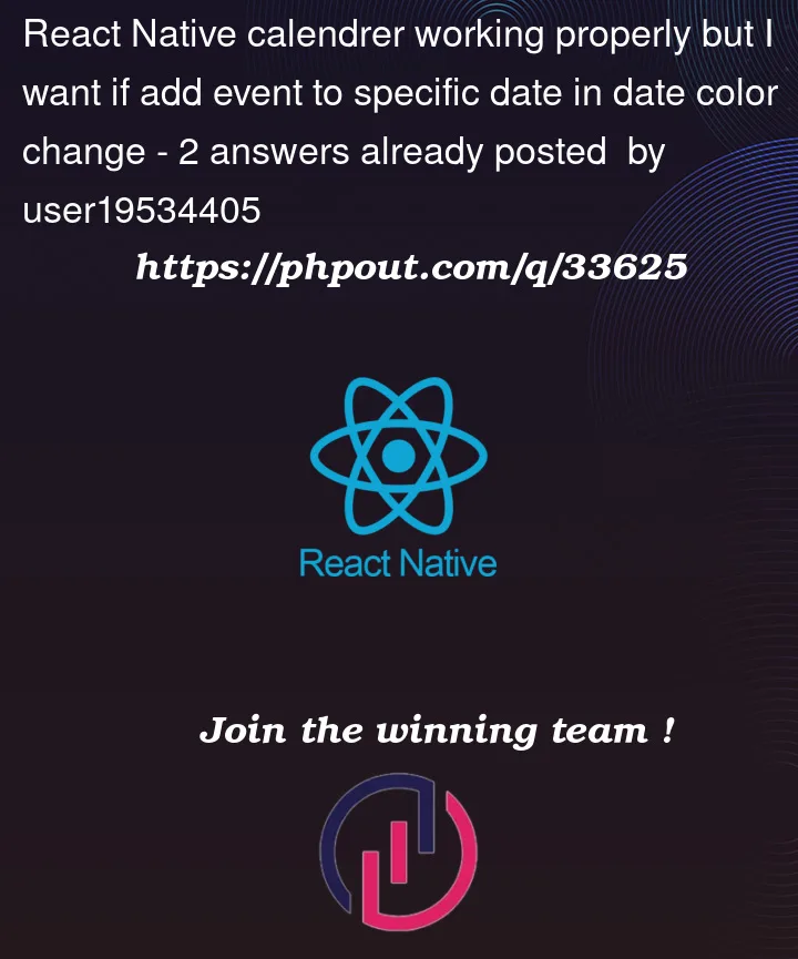 Question 33625 in React native