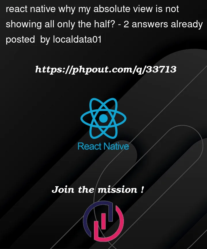 Question 33713 in React native