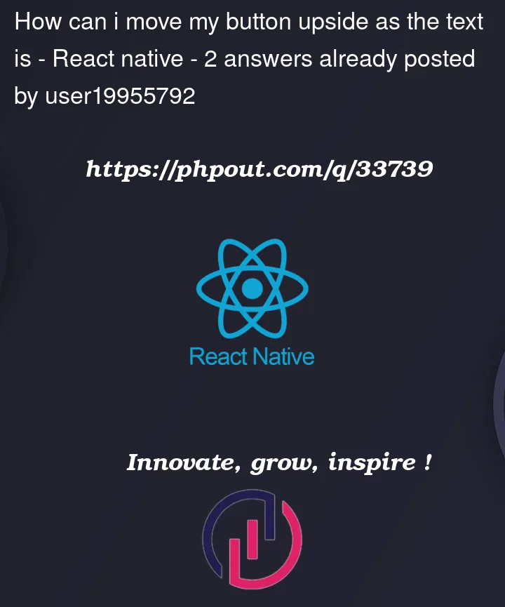 Question 33739 in React native