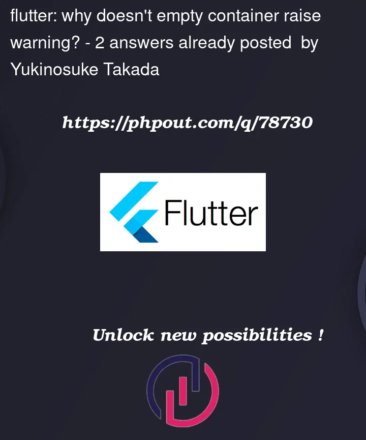 Question 78730 in Flutter