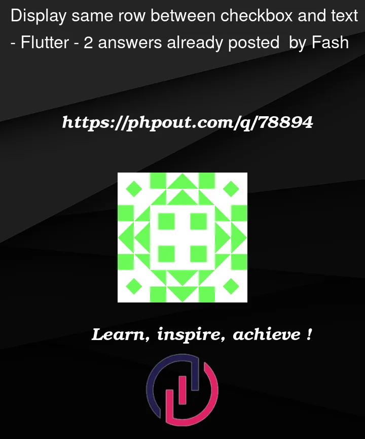 Question 78894 in Flutter