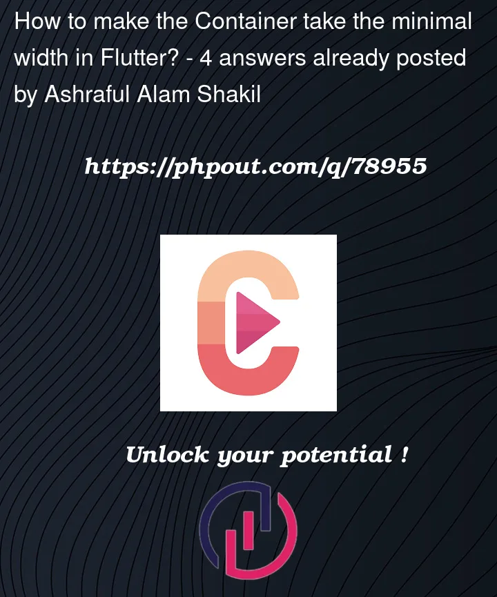 Question 78955 in Flutter