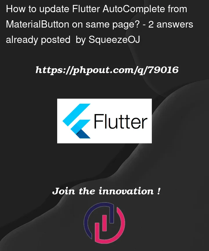 Question 79016 in Flutter