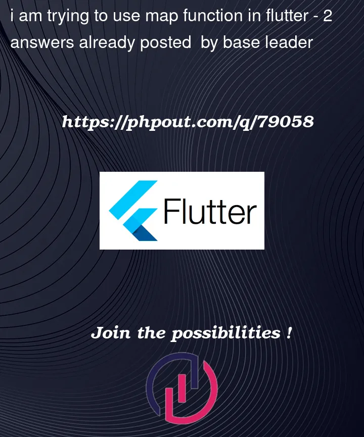 Question 79058 in Flutter