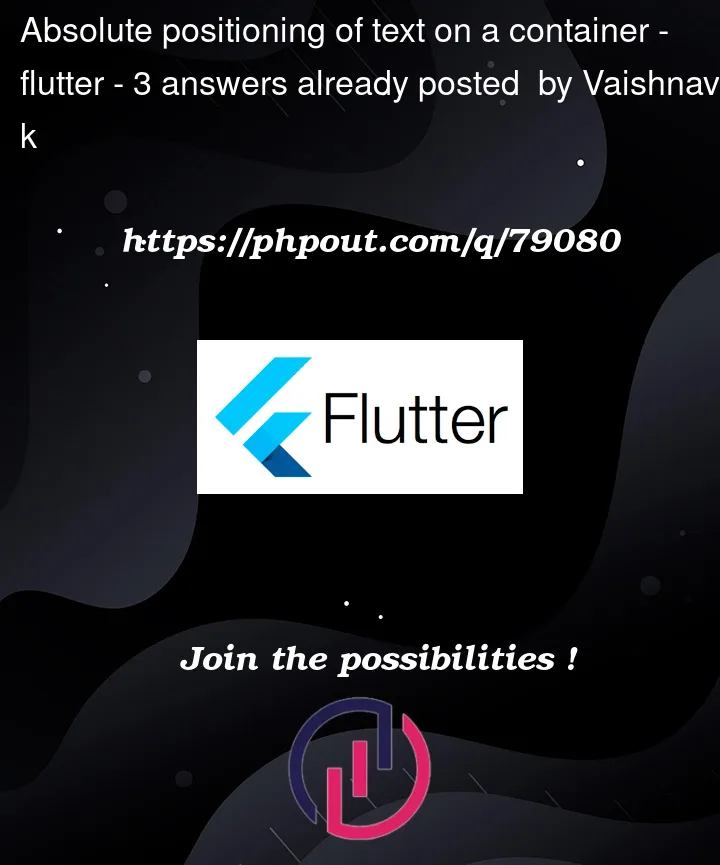 Question 79080 in Flutter