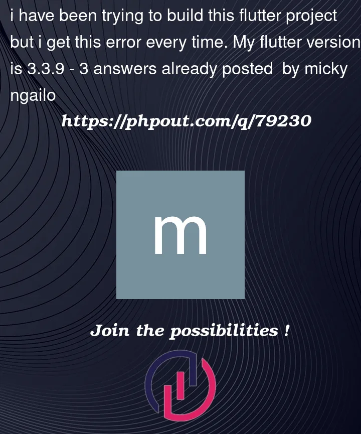 Question 79230 in Flutter