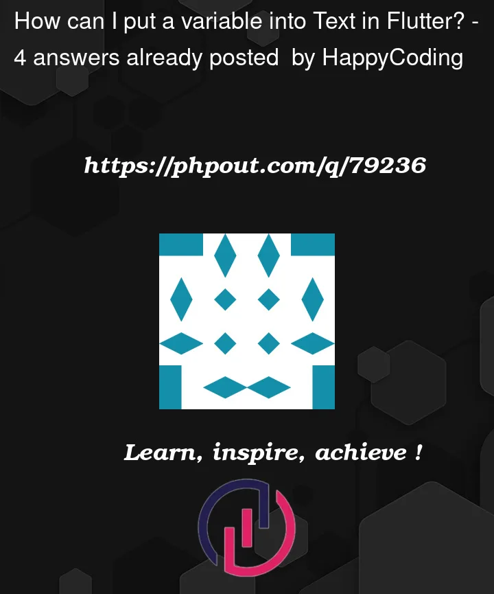 Question 79236 in Flutter