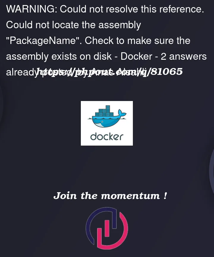 Question 81065 in Docker