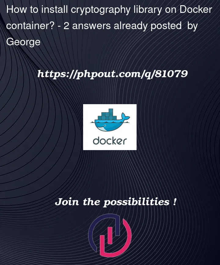 Question 81079 in Docker