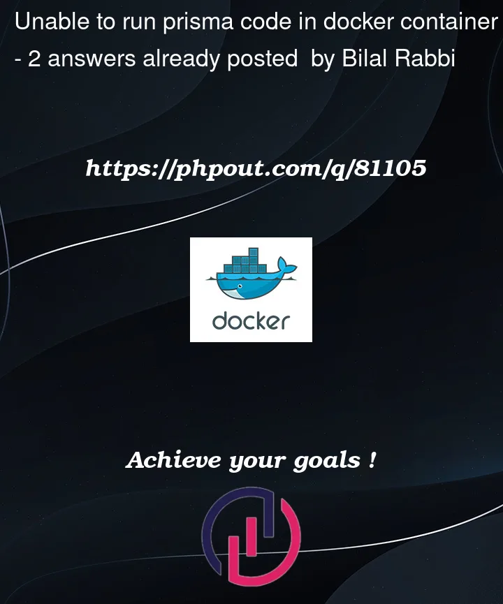 Question 81105 in Docker