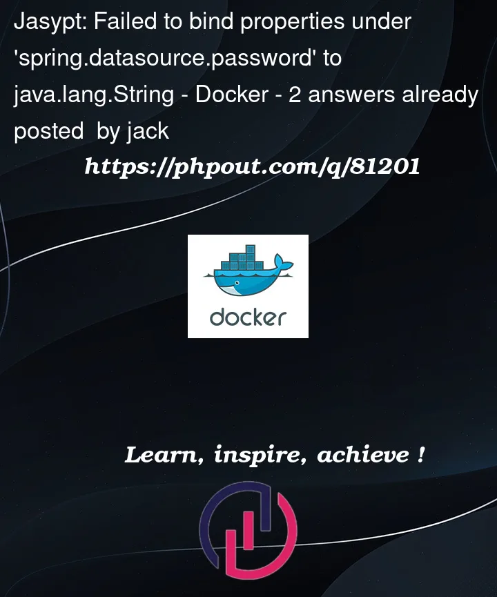 Question 81201 in Docker