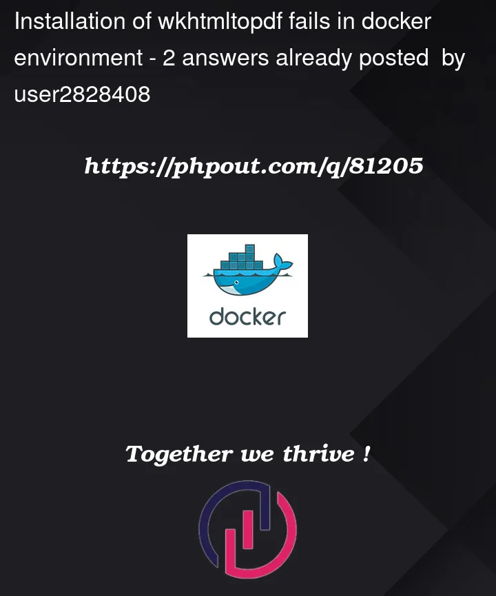 Question 81205 in Docker