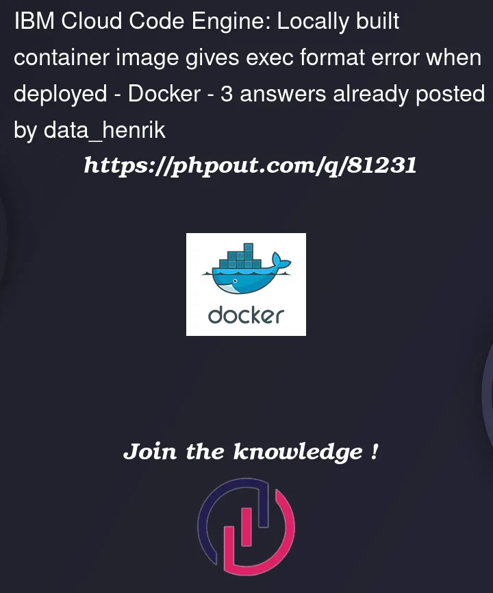 Question 81231 in Docker