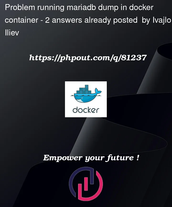 Question 81237 in Docker