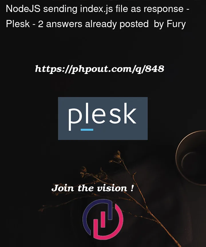 Question 848 in Plesk