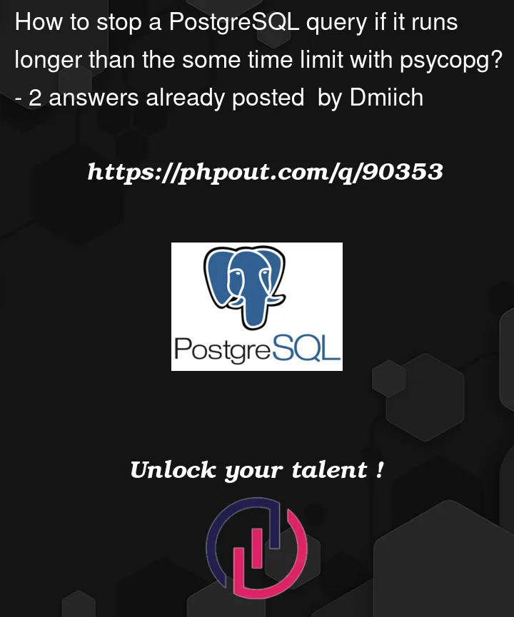 Question 90353 in PostgreSQL