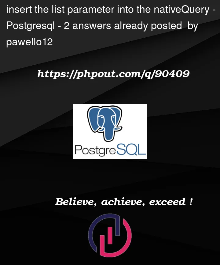 Question 90409 in PostgreSQL