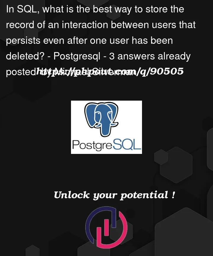 Question 90505 in PostgreSQL