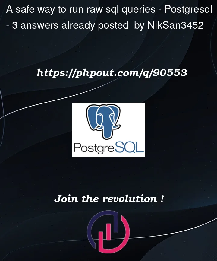 Question 90553 in PostgreSQL