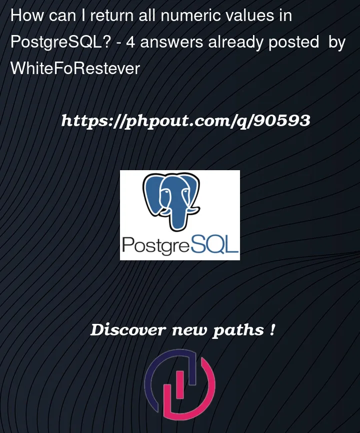 Question 90593 in PostgreSQL