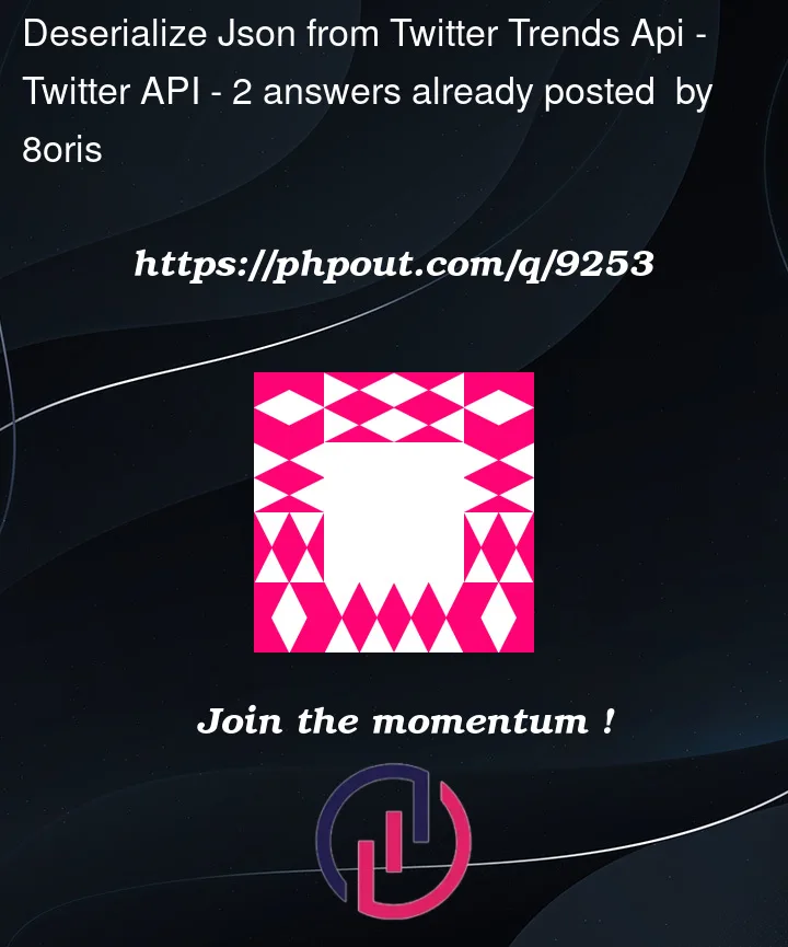 Question 9253 in Twitter API